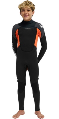 2026 Quiksilver Junior Prologue+ 5/4/3mm R&uuml;ckenrei&szlig;verschluss Neoprenanzug 25CW213509 - Fiery Coral